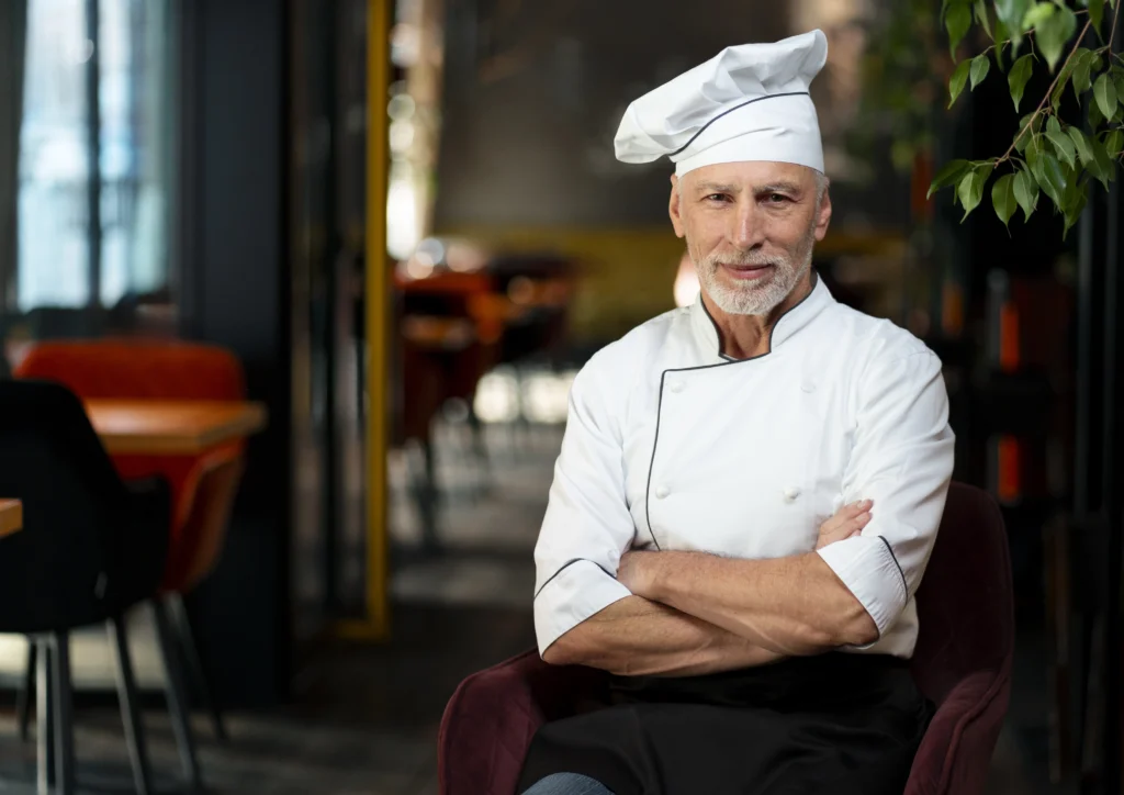 fotografia-media-de-um-chef-profissional-posar